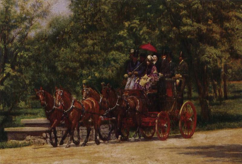 Thomas Eakins fairman rogers fyrspann oil painting picture